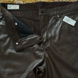 GAP Brown Leather Pants
